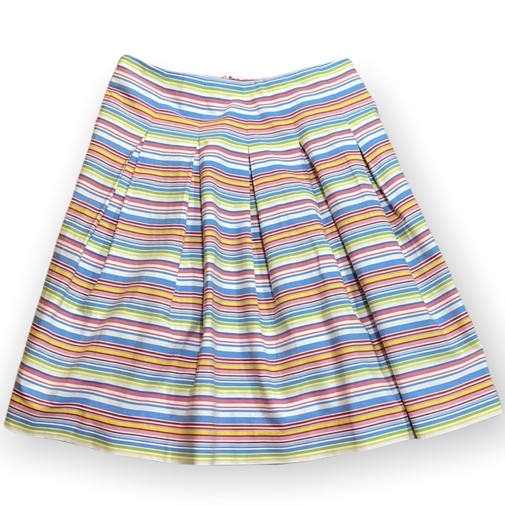Talbots Pastel Strip Full Skirt 4P
